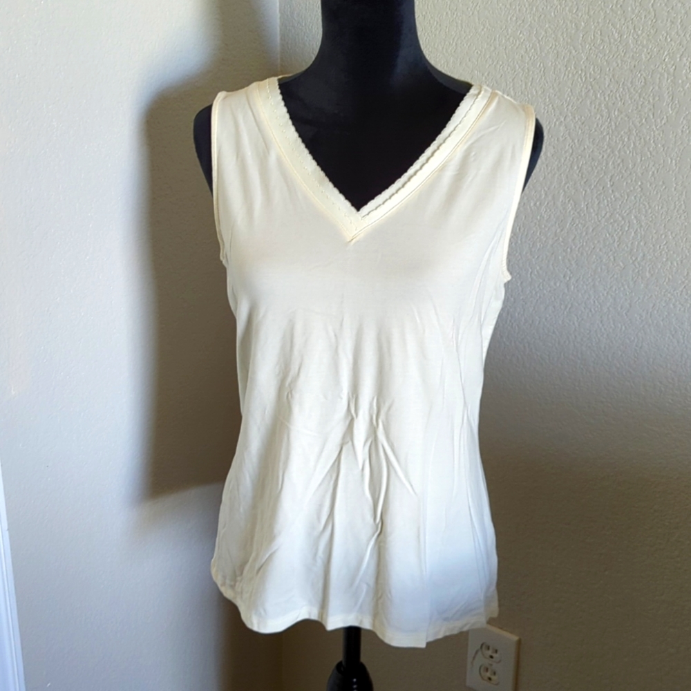 Talbots Ivory She'll Sz M